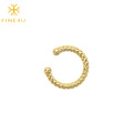 Fashion c-shaped zircon minimalist luxury gold-plated ear clip ear jewelry